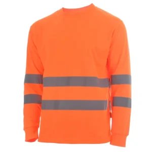 High visibility long sleeve t-shirt monochrome HV