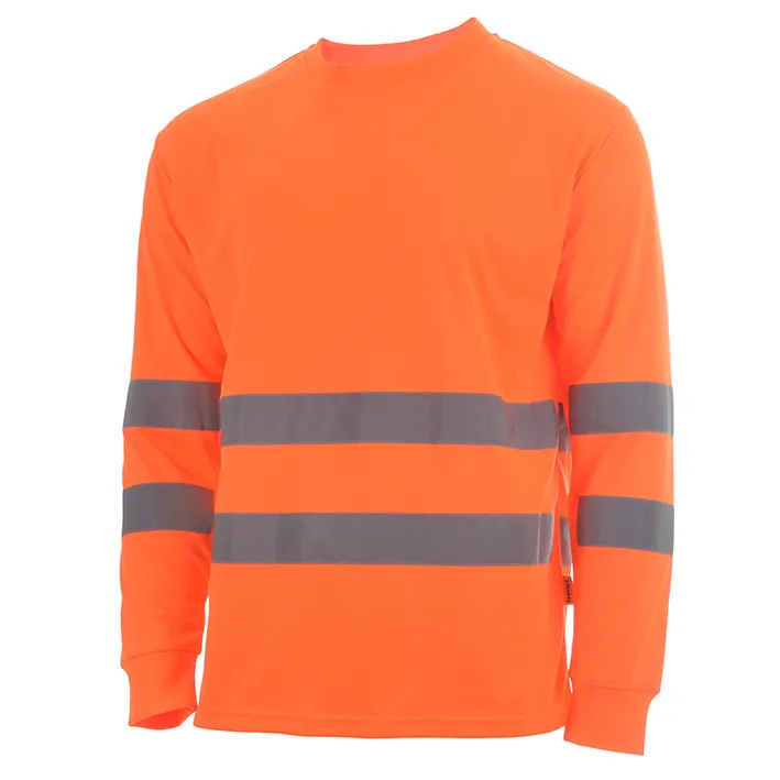 High visibility long sleeve t-shirt monochrome HV